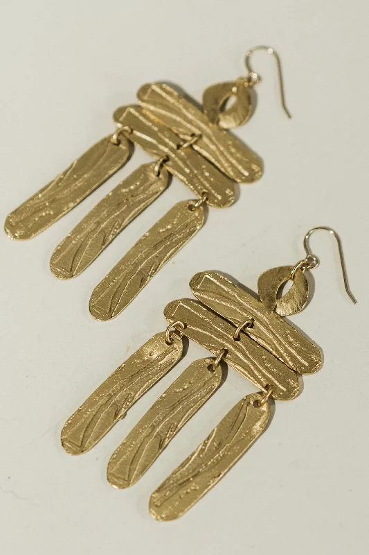 Old coin earrings-Building a Ladder Earrings