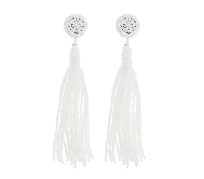 Ruby earrings-<br>The Finley Earring <br> White