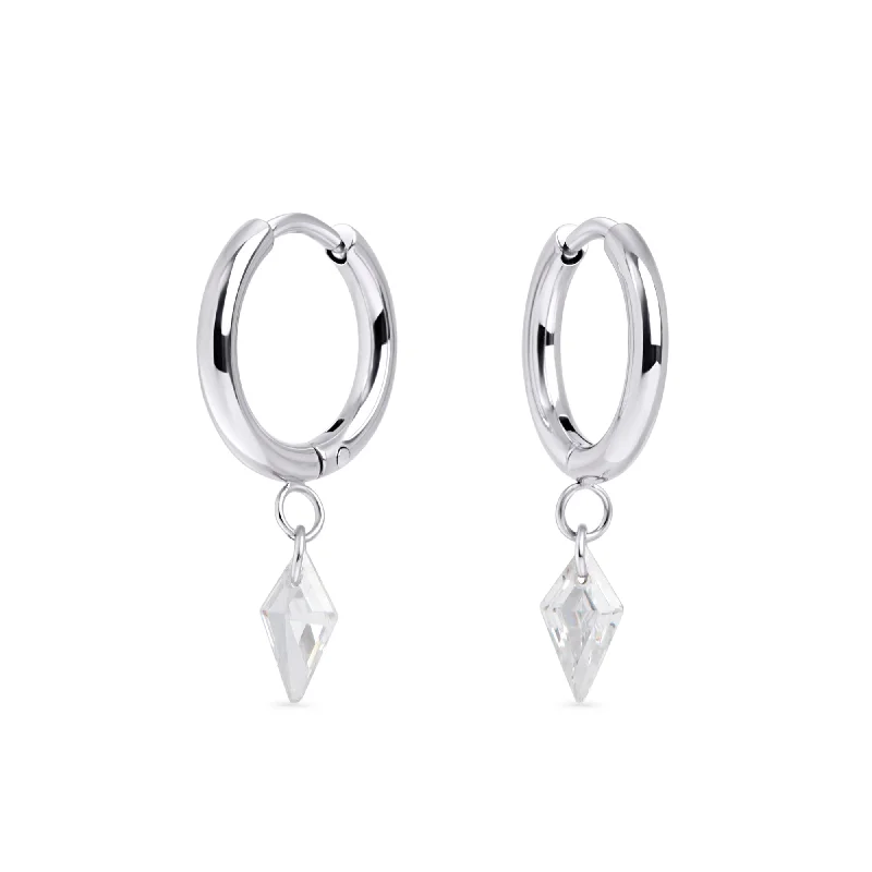 Sleek coin earrings-Astrid Huggie Earrings