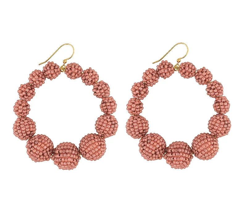 Curved design earrings-***NEW*** <br>The Olivia Hoop <br> Terracotta