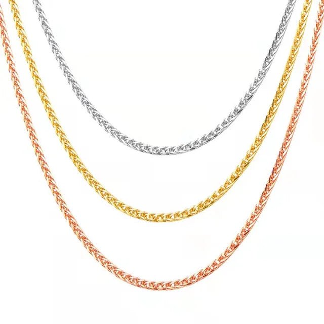 Hanging gem necklaces-18k Gold Chopin Chain Necklace