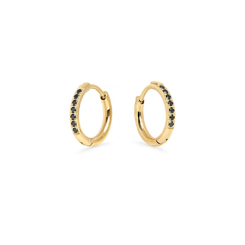 Topaz earrings-Stacks Chic Huggie Earrings