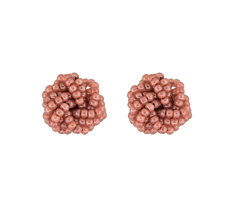 Agate stone earrings-***NEW*** <br>Rosette Earrings<br> Terracotta