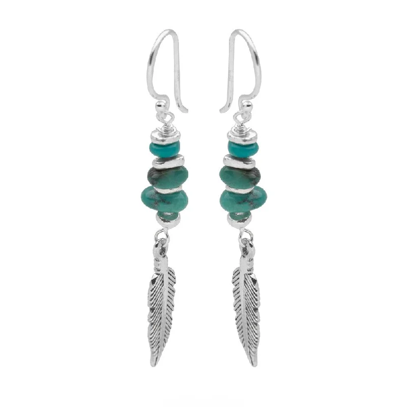 Wide bar earrings-Navajo Winds Earrings