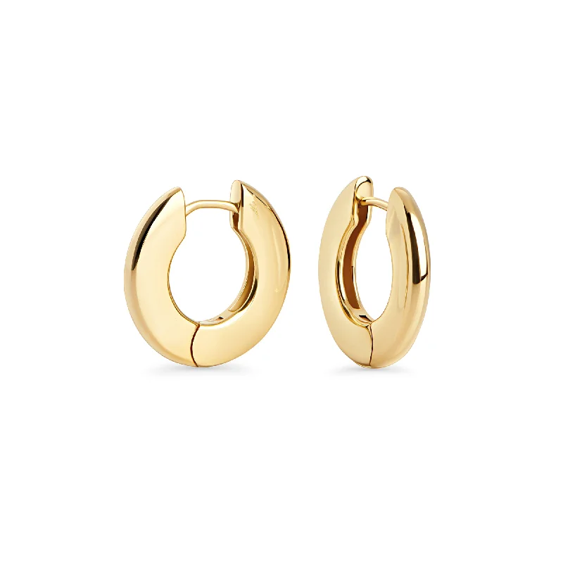 Aged flair earrings-Sophie Medium Huggie Earrings