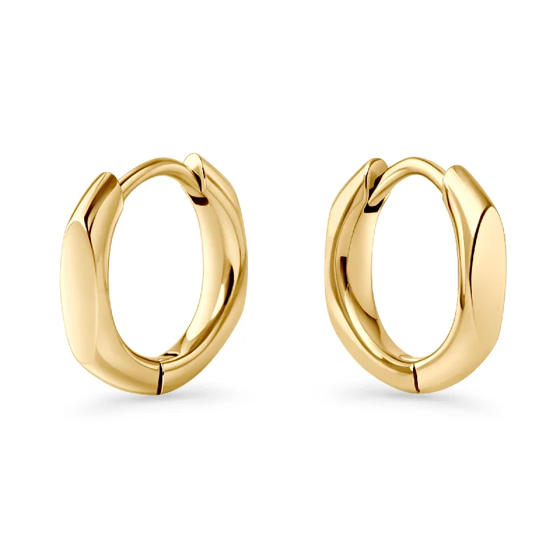 Vine hoop earrings-Andrea Huggie Earrings