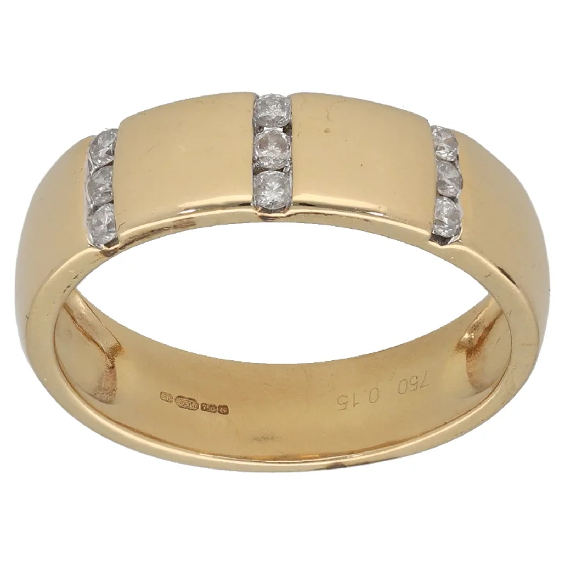 Grace charm rings-18ct Gold 0.15ct Diamond Dress/Cocktail Ring Size N