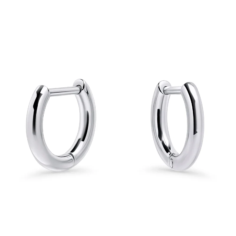 Fine hoop earrings-Felipe Small Huggie Earrings