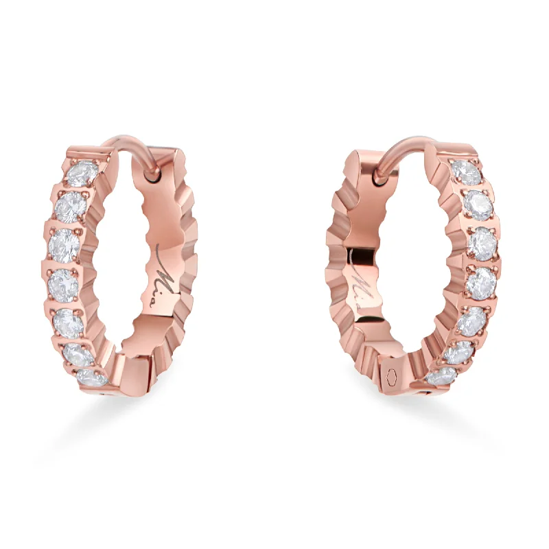 Akoya pearl earrings-Capri Huggie Earrings