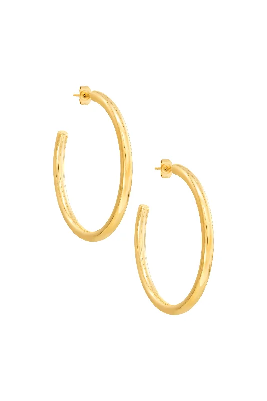 Soft wood earrings-Bri Hoop