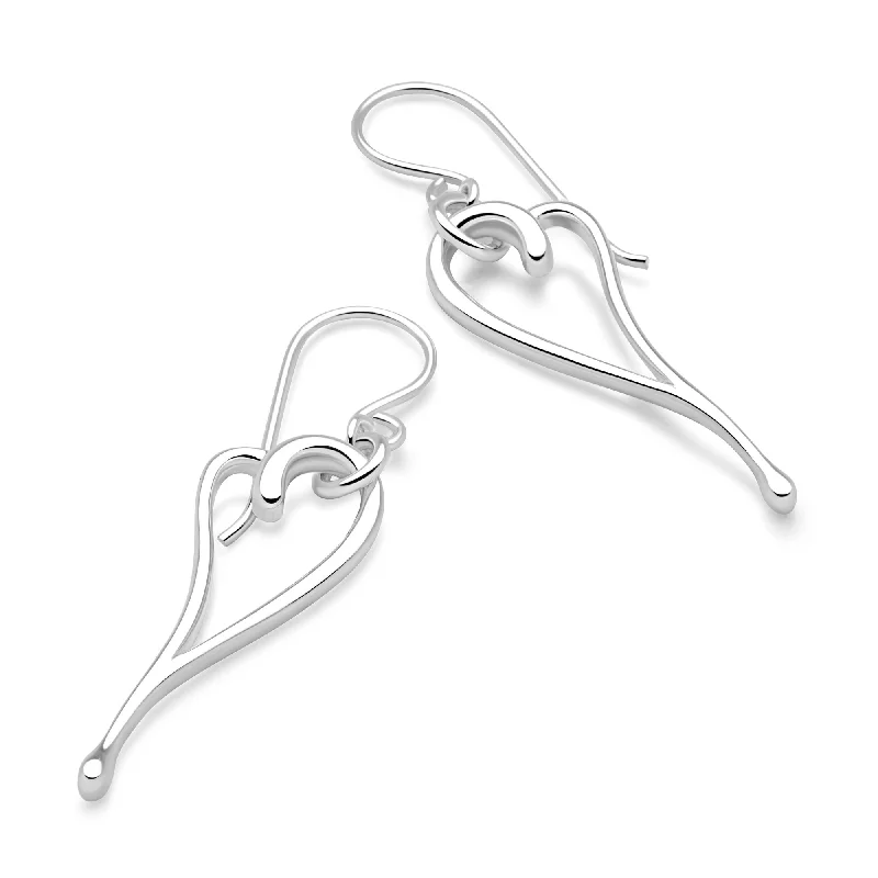 Vine hoop earrings-Te Amo Earrings