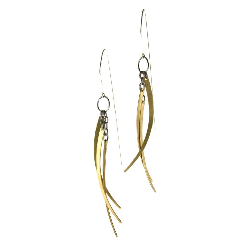 Slip knot earrings-Deadly Nightshade earrings