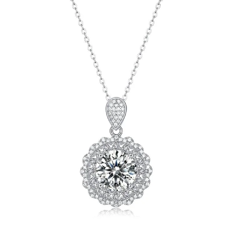 Flapper necklaces-5ct Diamond Necklace