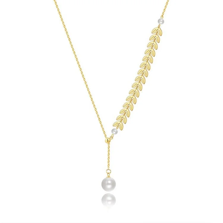 Gleaming gold necklaces-Freshwater Pearl 18k Yellow Gold Necklace