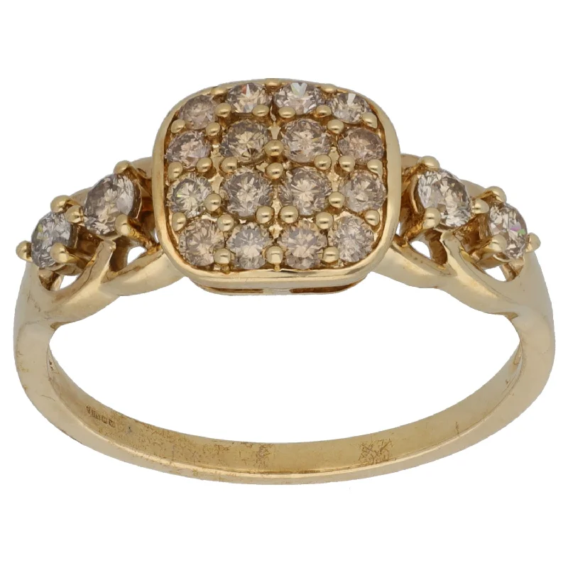 Reed style rings-9ct Gold 0.84ct Diamond Dress/Cocktail Ring Size R