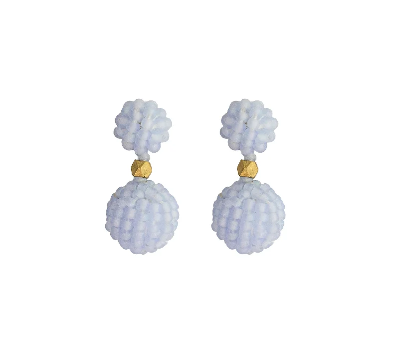 Topaz earrings-<br>The Waldorf Earring <br> Sky