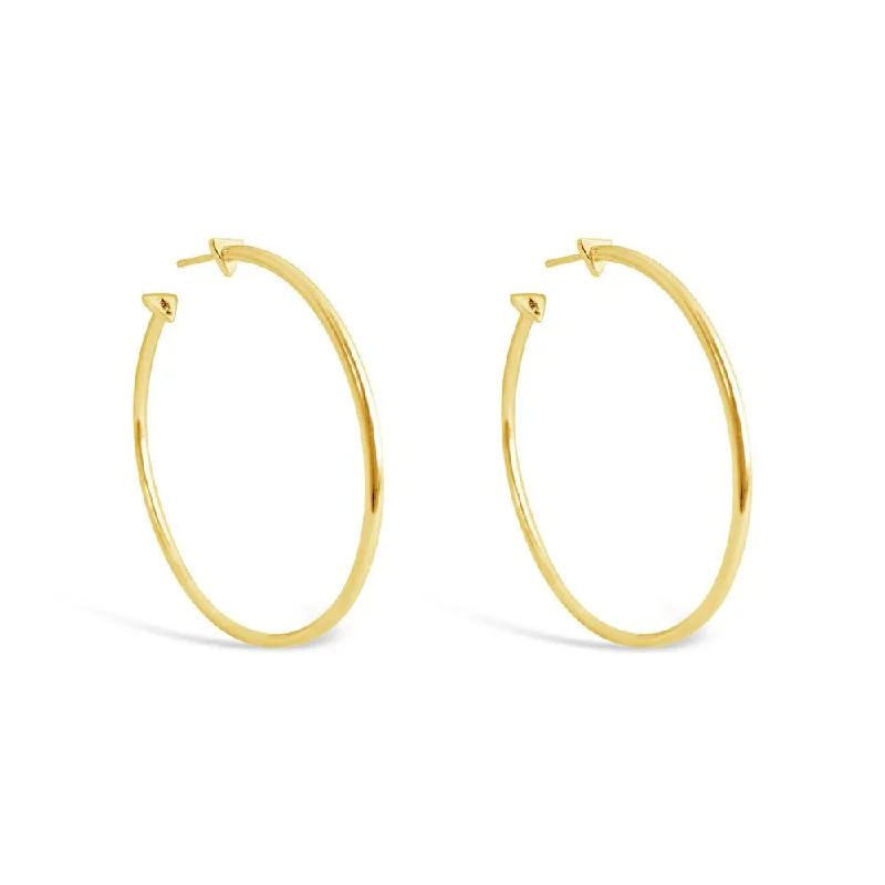 Regency style earrings-High Noon Hoop Earrings