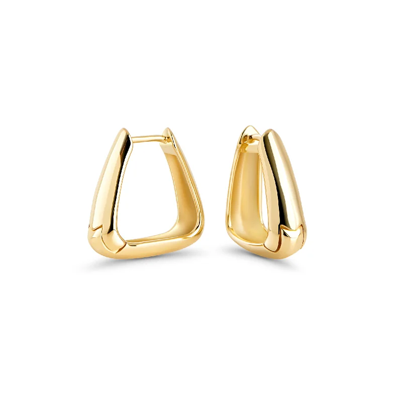 Soft triangle earrings-Tamara II Huggie Earrings