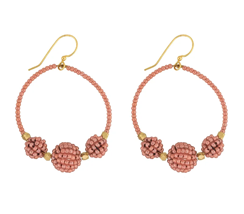 Bold cross earrings-***NEW*** <br>The Uptown Girl Hoops <br> Terracotta