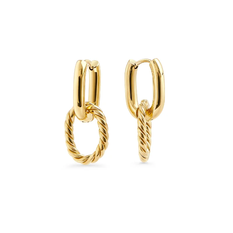 Fine drop earrings-Cecilia Huggie Earrings