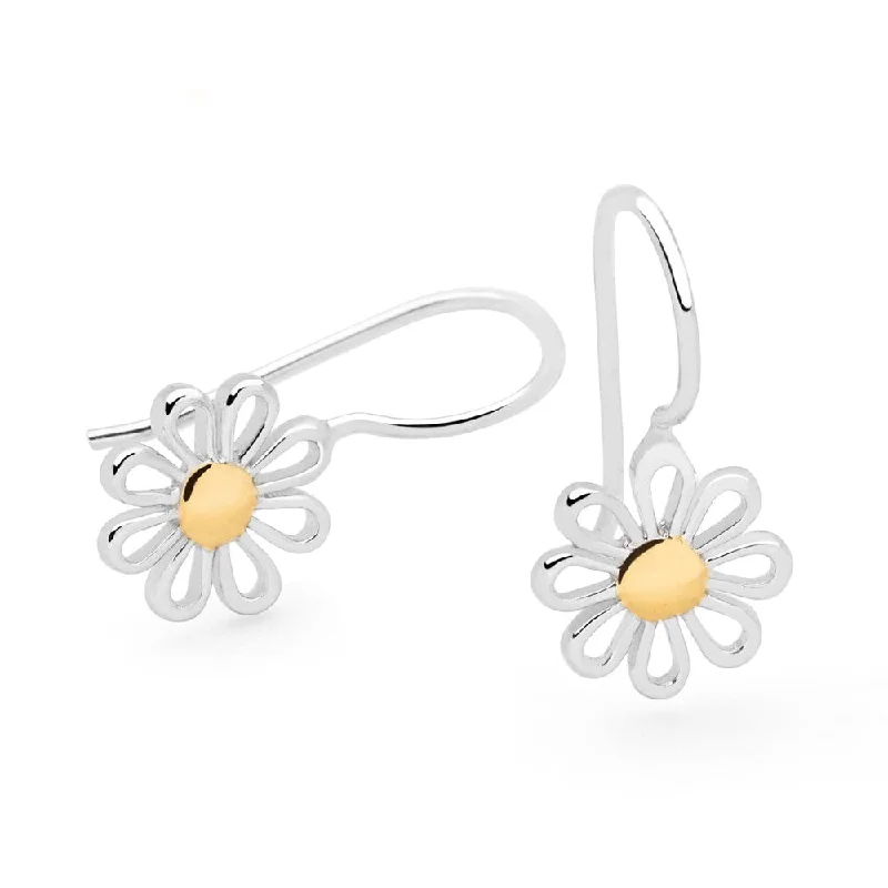 Lapis slice earrings-Dear Daisy Earrings (Gold)