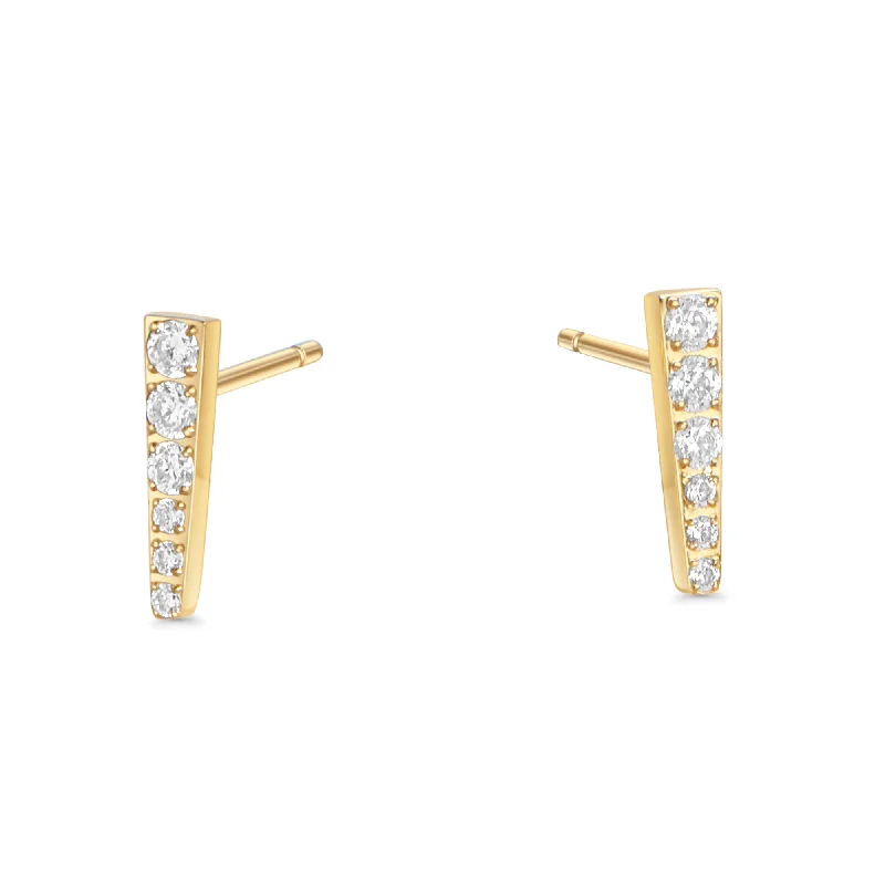 Two-tone earrings-Archie Stud Earrings