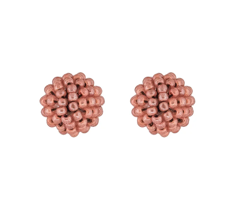 Sleek drop earrings-***NEW*** <br>Globe Posts <br> Terracotta