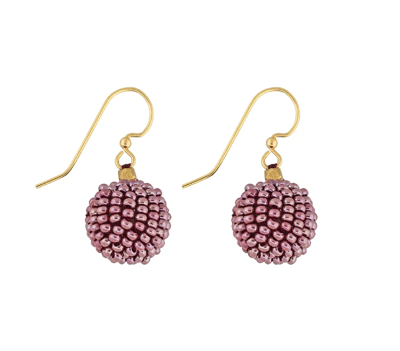 Flat disc earrings-***NEW*** <br>The Bauble Earring <br> Mulberry