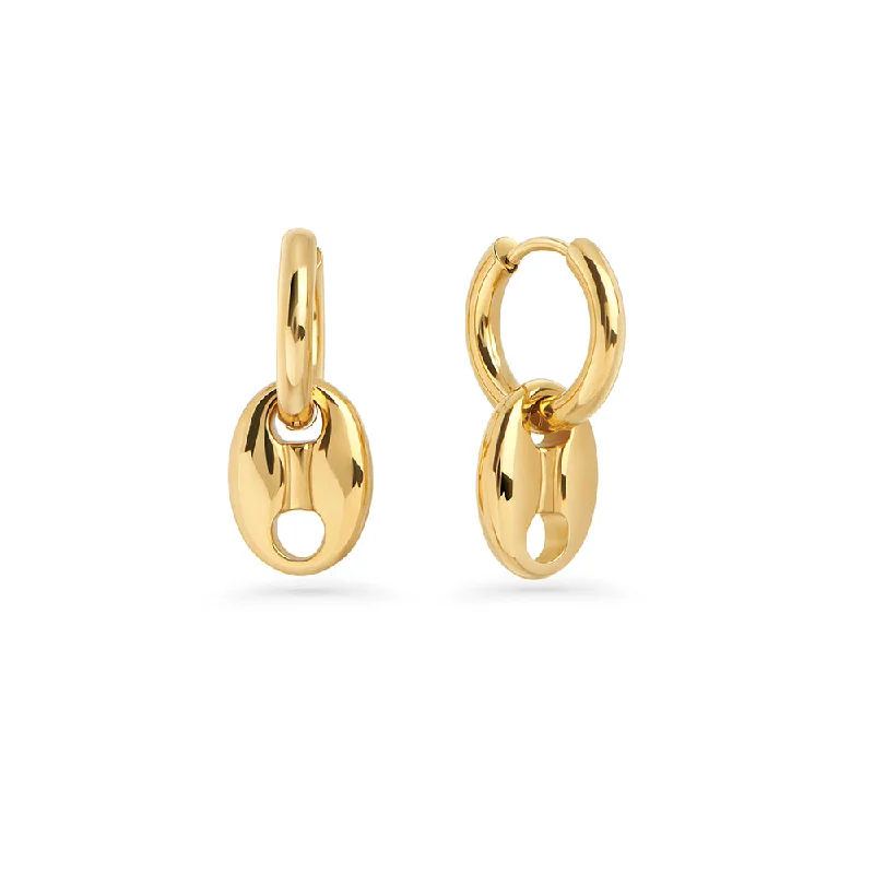 Sleek threader earrings-Brittany II Huggie Earrings