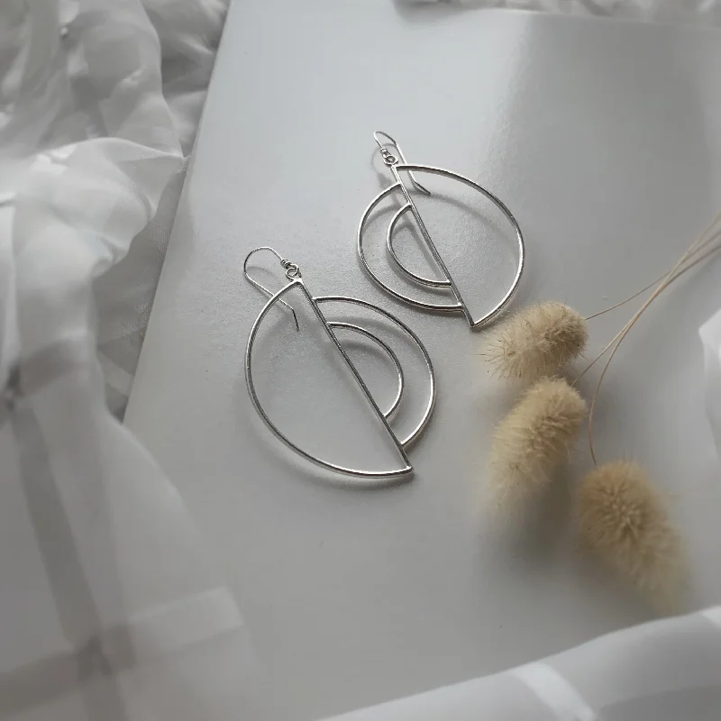 Sleek drop earrings-Aspect Earrings