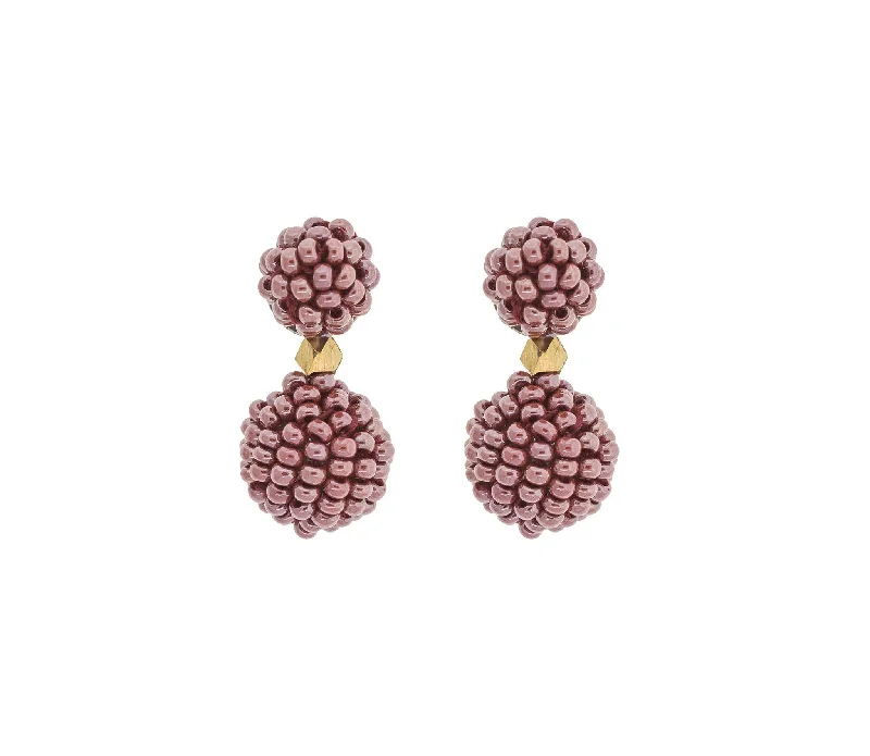 Gem strand earrings-***NEW*** <br>The Waldorf Earring <br> Mulberry