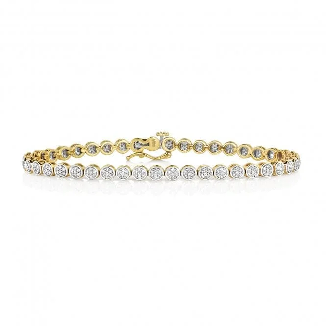 Pure shine bracelets-Diamond Jewellery 9ct Gold Diamond Tennis Bracelet BD022