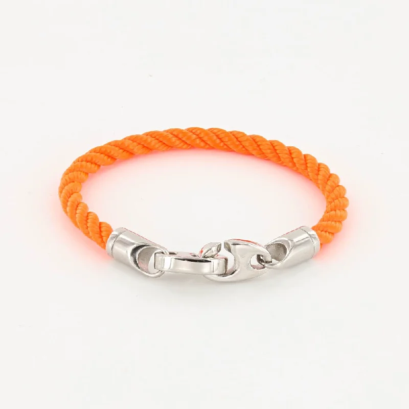 Aged lock bracelets-Elsewhere Single Wrap Rope Bracelet with Stainless Steel Brummels