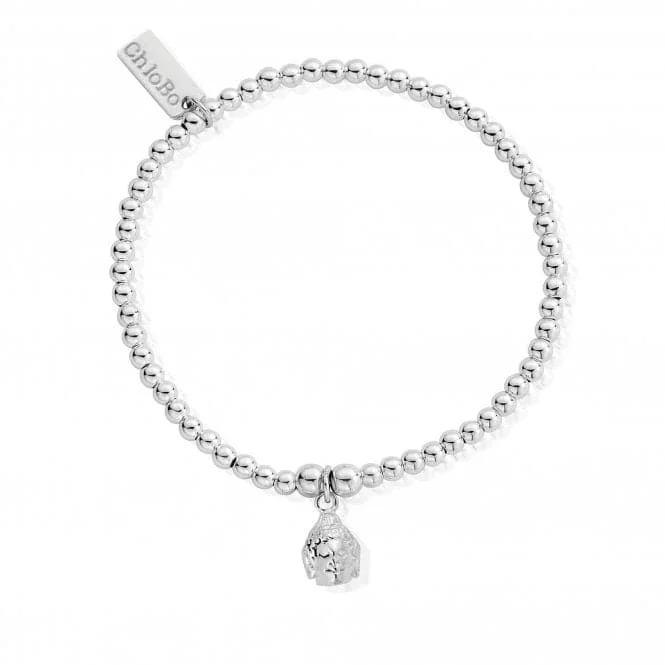 Multi-bead bangles-ChloBo 925 Sterling Silver Bracelet with Buddha Head Charm - SBCC602