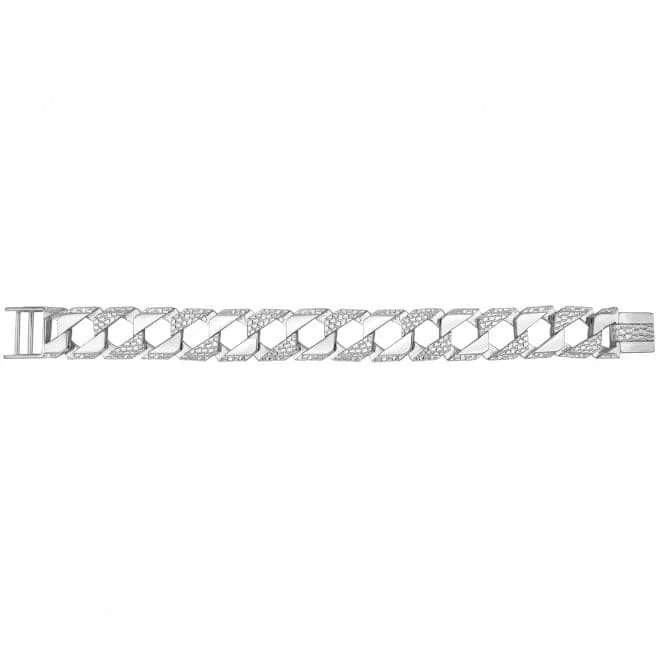 Slide clasp bracelets-Acotis Silver Bracelet Men's Cast G2199