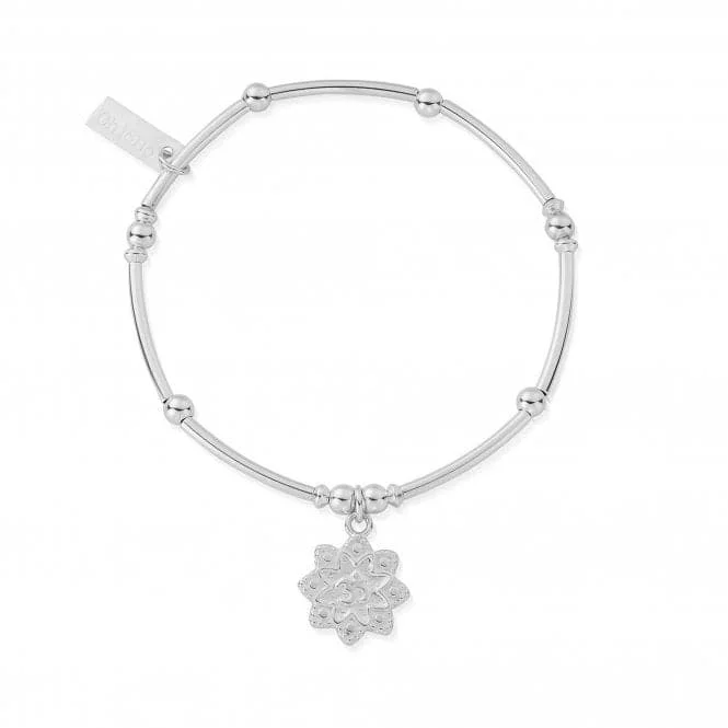 Fine accent bracelets-ChloBo Mini Noodle Ball Flower Om Bracelet SBMNB693