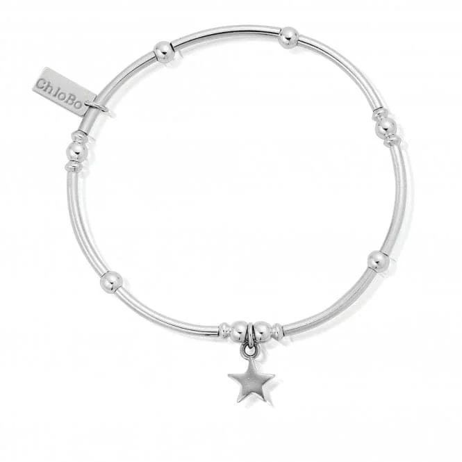 Solid cuff bangles-ChloBo Mini Noodle Ball Star Bracelet SBMNB806