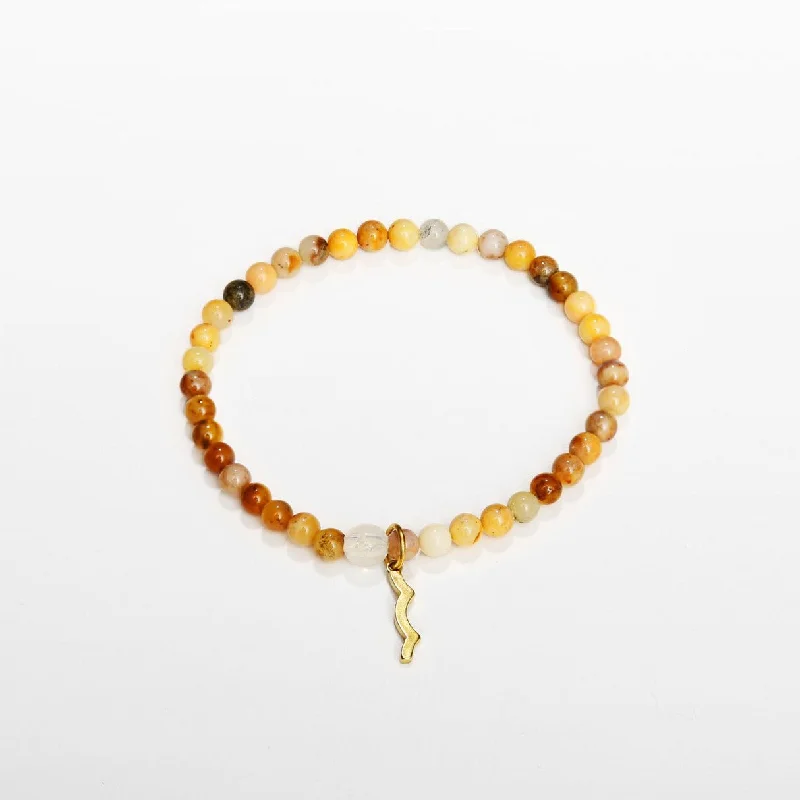 Grace charm bangles-Rayminder UV Awareness Bracelet in Topaz Jade