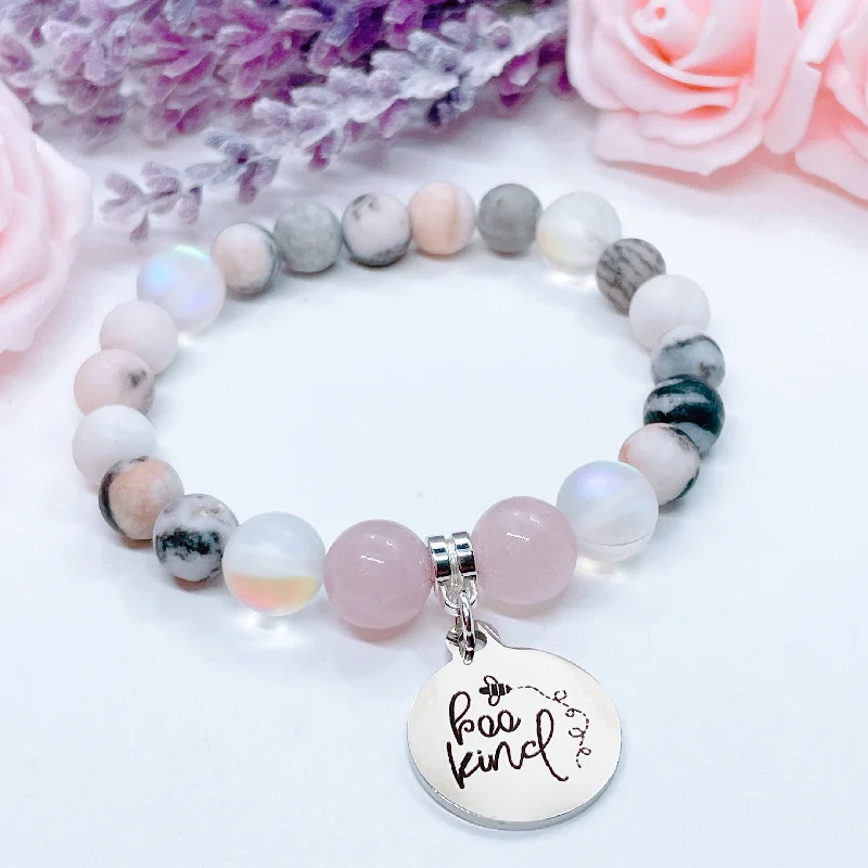 Stone charm bracelets-Bee Kind Classic Charm Bracelet