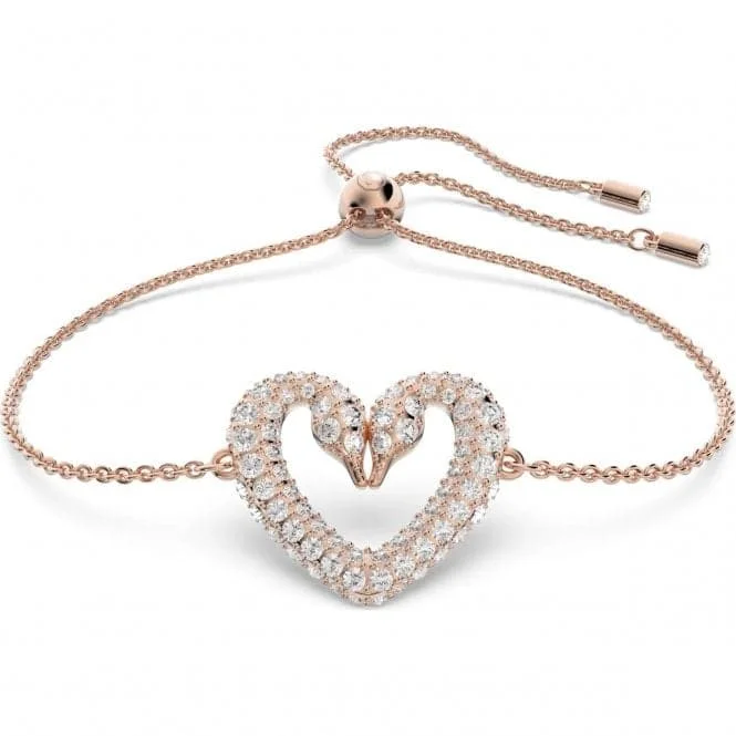 Woven thread bracelets-Una Heart Bracelet Rose Gold-tone Plated 5628658