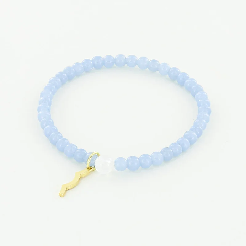 Fine thread bracelets-Rayminder UV Awareness Bracelet in Angelite